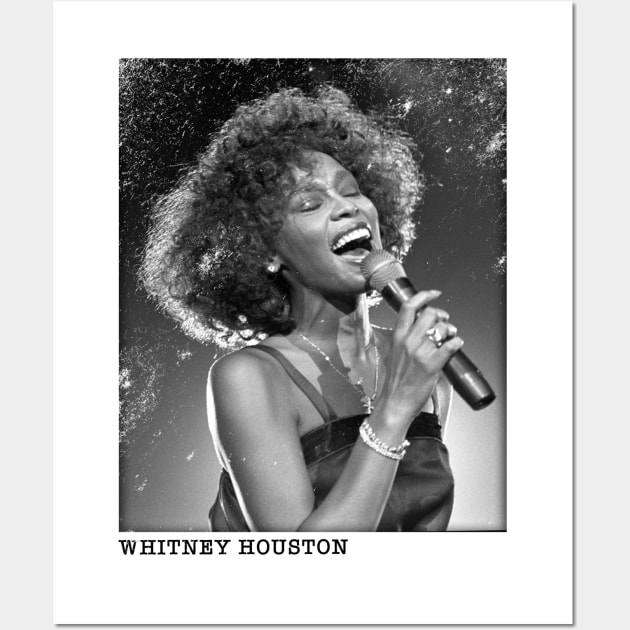 Vintage Classic Whitney Houston Singer Wall Art by Nandin Putri